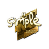 Sticker | s1mple (Gold) | Boston 2018