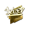 Sticker | seized (Gold) | Boston 2018