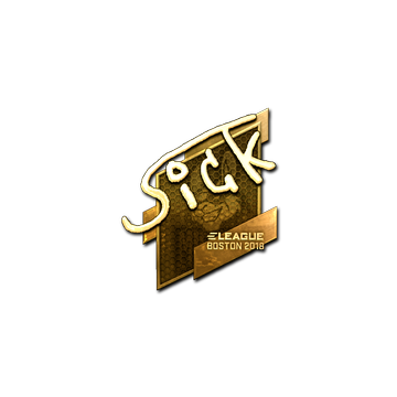 Sticker | SicK (Gold) | Boston 2018