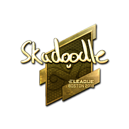 Sticker | Skadoodle (Gold) | Boston 2018