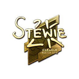 Sticker | Stewie2K (Gold) | Boston 2018