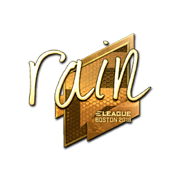 Sticker | rain (Gold) | Boston 2018