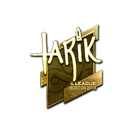 Sticker | tarik (Gold) | Boston 2018