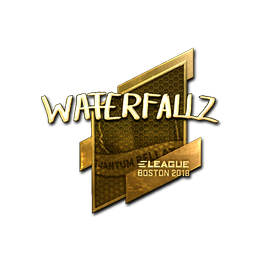 Sticker | waterfaLLZ (Gold) | Boston 2018