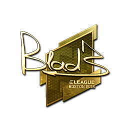 Sticker | B1ad3 (Gold) | Boston 2018