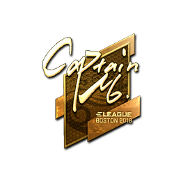 Sticker | captainMo (Gold) | Boston 2018