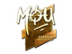 Sticker | mou (Gold) | Boston 2018