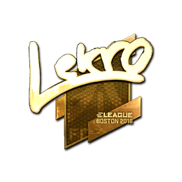 Sticker | Lekr0 (Gold) | Boston 2018