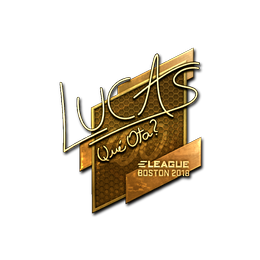 Sticker | LUCAS1 (Gold) | Boston 2018