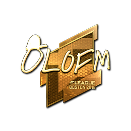 Sticker | olofmeister (Gold) | Boston 2018