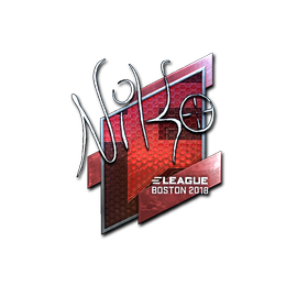 Sticker | NiKo (Foil) | Boston 2018