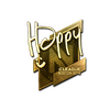 Sticker | Happy (Gold) | Boston 2018