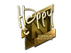 Sticker | Happy (Gold) | Boston 2018