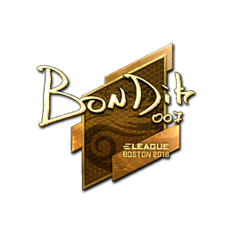 Sticker | bondik (Gold) | Boston 2018