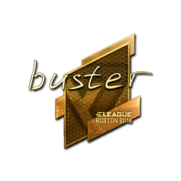 Sticker | buster (Gold) | Boston 2018