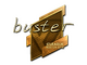 Sticker | buster (Gold) | Boston 2018
