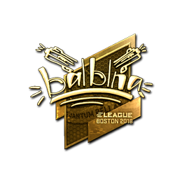 Sticker | balblna (Gold) | Boston 2018