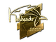 Sticker | keshandr (Gold) | Boston 2018