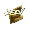 Sticker | keev (Gold) | Boston 2018