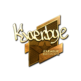Sticker | Kjaerbye (Gold) | Boston 2018