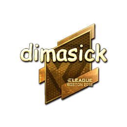 Sticker | dimasick (Gold) | Boston 2018
