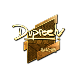 Sticker | dupreeh (Gold) | Boston 2018