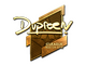 Sticker | dupreeh (Gold) | Boston 2018