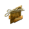 Sticker | Golden (Gold) | Boston 2018