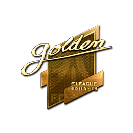 Sticker | Golden (Gold) | Boston 2018