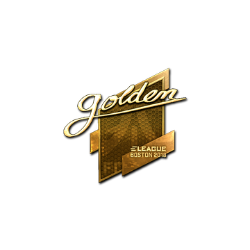 Sticker | Golden (Gold) | Boston 2018