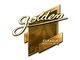 Sticker | Golden (Gold) | Boston 2018