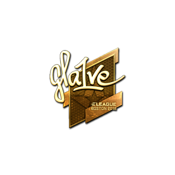 Sticker | gla1ve (Gold) | Boston 2018