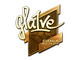 Sticker | gla1ve (Gold) | Boston 2018
