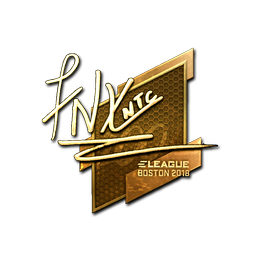 Sticker | fnx (Gold) | Boston 2018