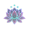 Sticker | Lotus (Glitter)