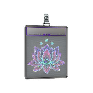 Sticker Slab | Lotus (Glitter)