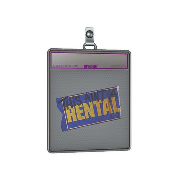 Sticker Slab | Ain't A Rental (Foil)