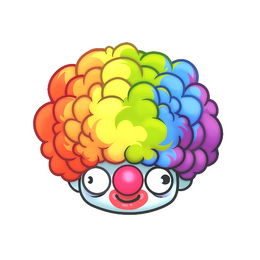 Sticker | Clown Wig