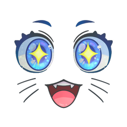 Sticker | Kawaii Eyes (Glitter)
