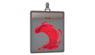 Sticker Slab | Ruby Wave (Lenticular)