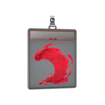 Sticker Slab | Ruby Wave (Lenticular)