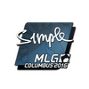 Sticker | s1mple | MLG Columbus 2016