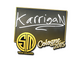 Sticker | karrigan | Cologne 2015