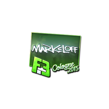 Sticker | markeloff (Foil) | Cologne 2015