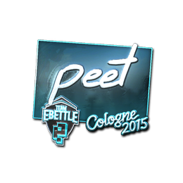 Sticker | peet (Foil) | Cologne 2015
