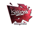 Sticker | karrigan (Foil) | Cologne 2016