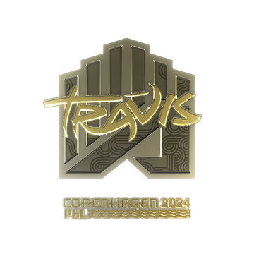 Sticker | TRAVIS (Gold) | Copenhagen 2024