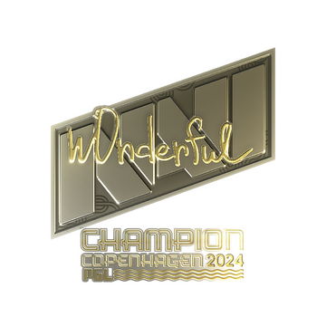 Sticker | w0nderful (Gold, Champion) | Copenhagen 2024