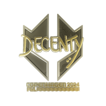 Sticker | decenty (Gold) | Copenhagen 2024