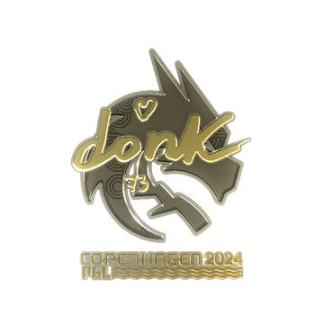 Sticker | donk (Gold) | Copenhagen 2024